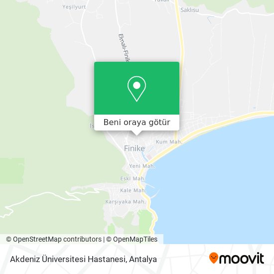 Akdeniz Üniversitesi Hastanesi harita