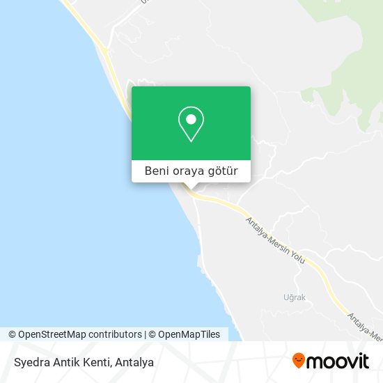 Syedra Antik Kenti harita