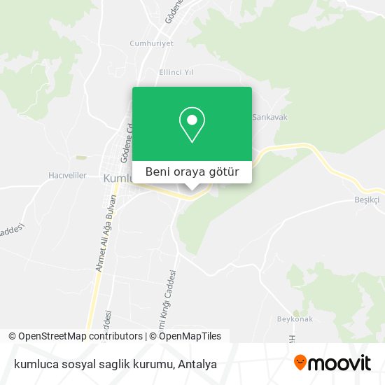 kumluca sosyal saglik kurumu harita