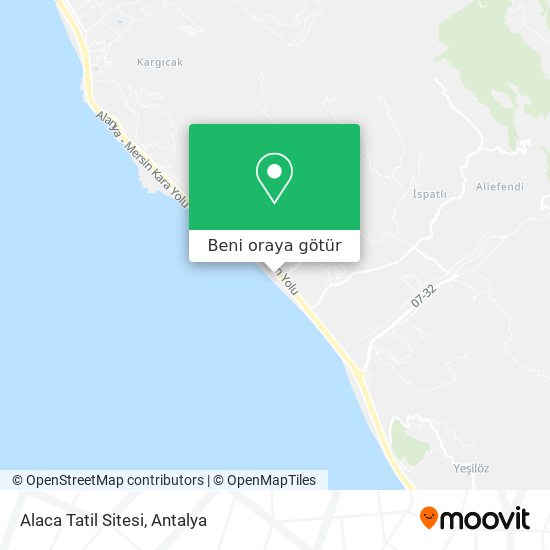 Alaca Tatil Sitesi harita