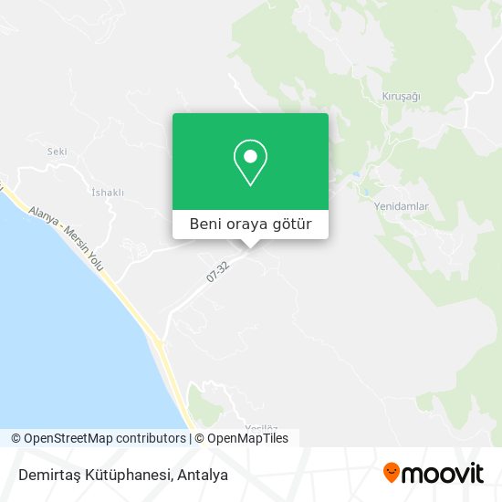 Demirtaş Kütüphanesi harita