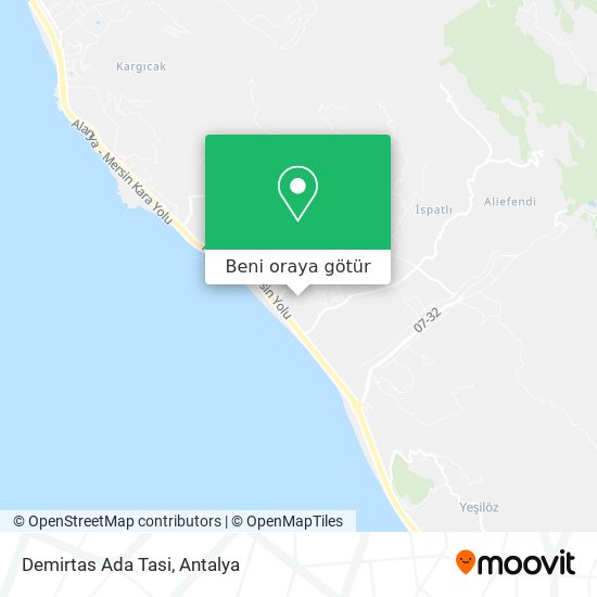 Demirtas Ada Tasi harita