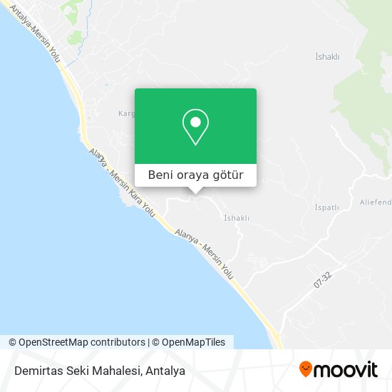 Demirtas Seki Mahalesi harita
