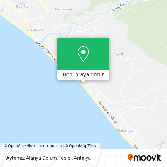 Aytemiz Alanya Dolum Tesisi harita