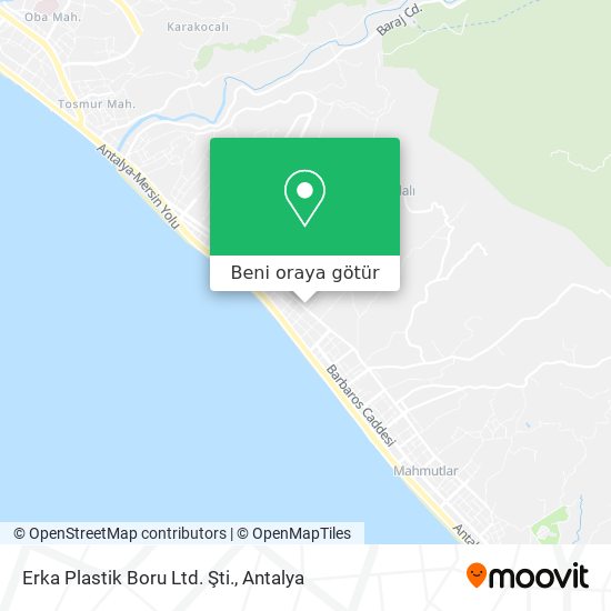 Erka Plastik Boru Ltd. Şti. harita