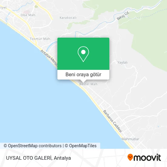 UYSAL OTO GALERİ harita