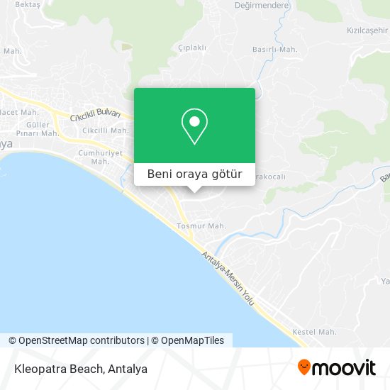 Kleopatra Beach harita