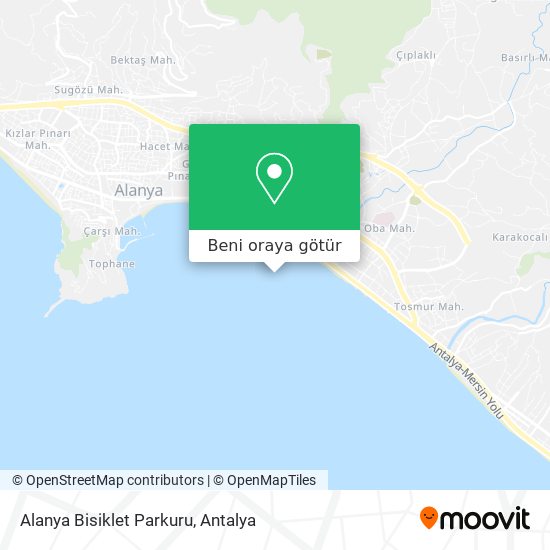 Alanya  Bisiklet Parkuru harita