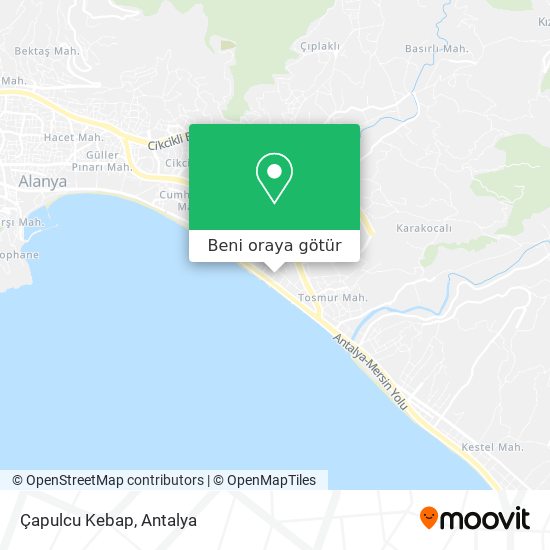 Çapulcu Kebap harita