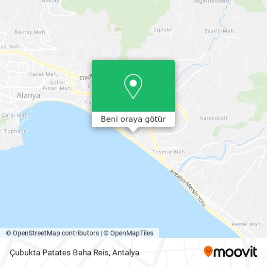 Çubukta Patates Baha Reis harita