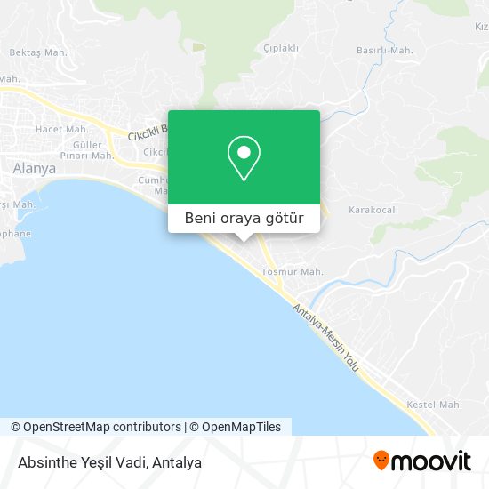 Absinthe Yeşil Vadi harita
