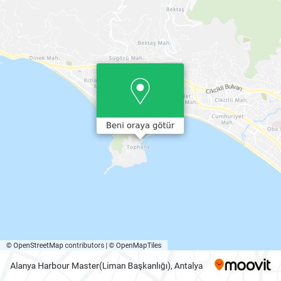 Alanya Harbour Master(Liman Başkanlığı) harita