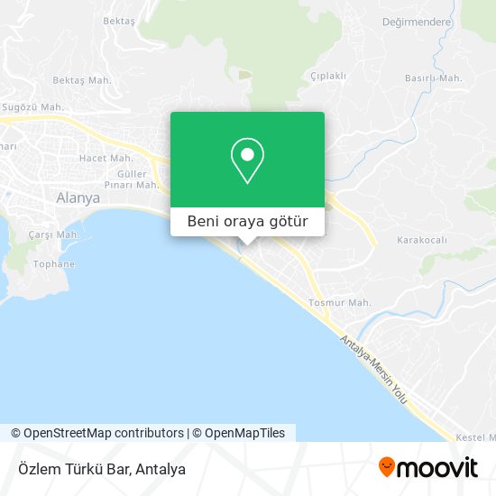Özlem Türkü Bar harita