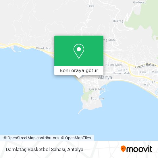 Damlataş Basketbol Sahası harita