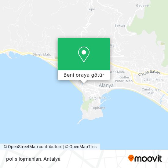 polis lojmanları harita