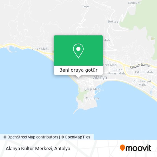 Alanya Kültür Merkezi harita