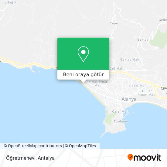 Öğretmenevi harita