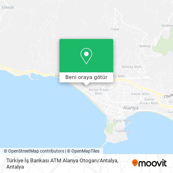 Türkiye İş Bankası ATM Alanya Otogarı / Antalya harita