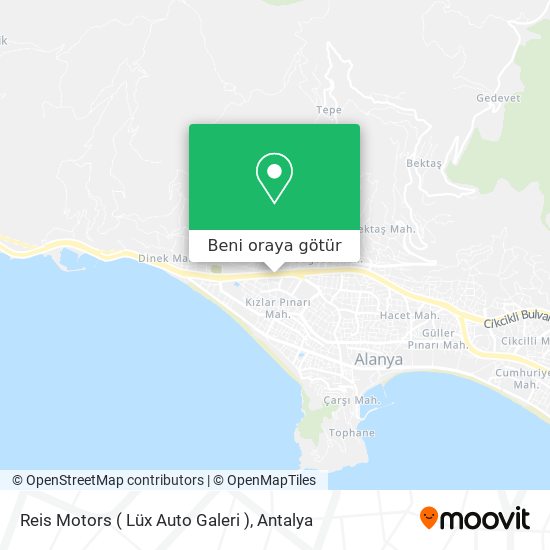 Reis Motors ( Lüx Auto Galeri ) harita