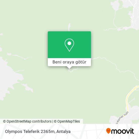 Olympos Teleferik 2365m harita