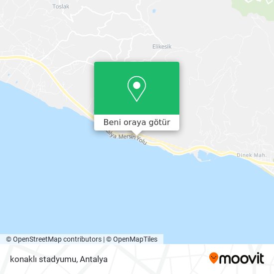 konaklı stadyumu harita