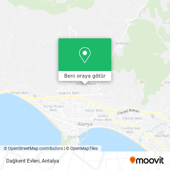 Dağkent Evleri harita