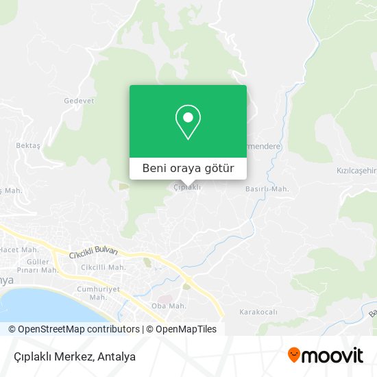 Çıplaklı Merkez harita