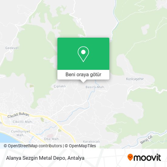 Alanya Sezgin Metal Depo harita
