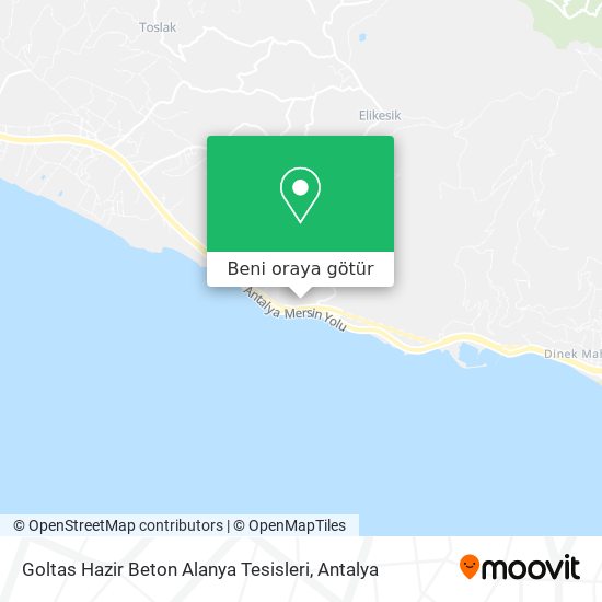 Goltas Hazir Beton Alanya Tesisleri harita