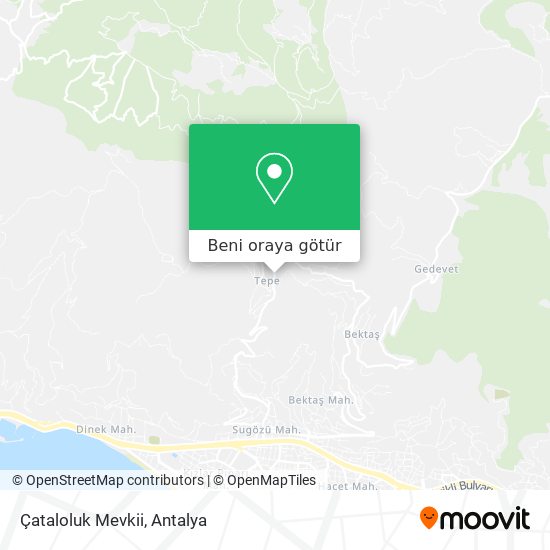 Çataloluk Mevkii harita