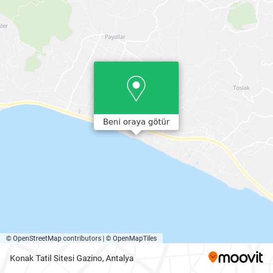 Konak Tatil Sitesi Gazino harita