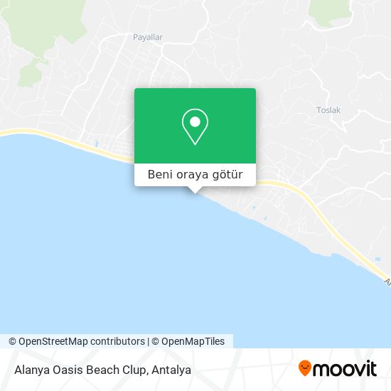 Alanya Oasis Beach Clup harita