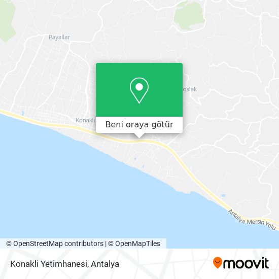 Konakli Yetimhanesi harita