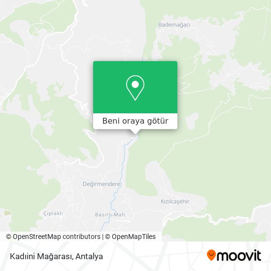 Kadıini Mağarası harita