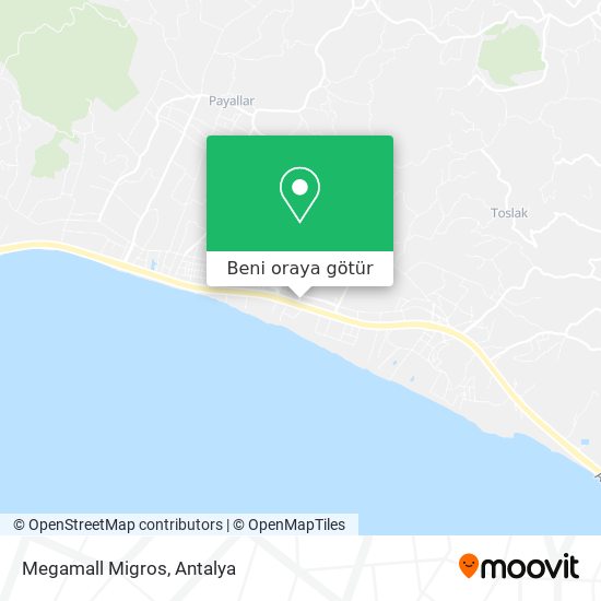 Megamall Migros harita