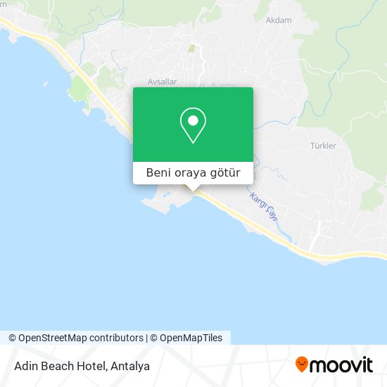 Adin Beach Hotel harita