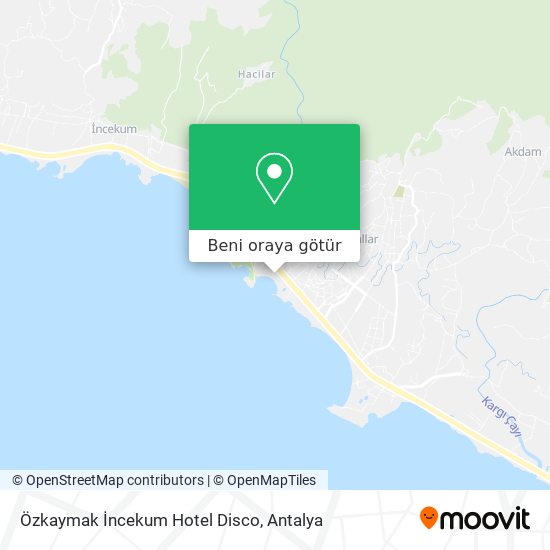 Özkaymak İncekum Hotel Disco harita