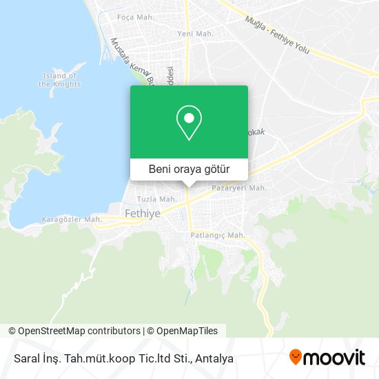 Saral  İnş. Tah.müt.koop Tic.ltd Sti. harita