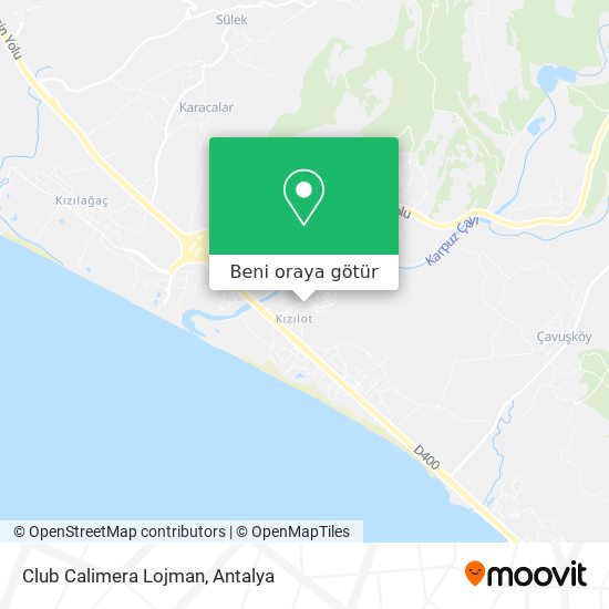 Club Calimera Lojman harita