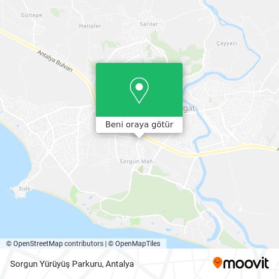 Sorgun Yürüyüş Parkuru harita