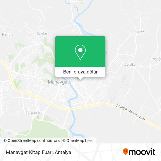 Manavgat Kitap Fuarı harita