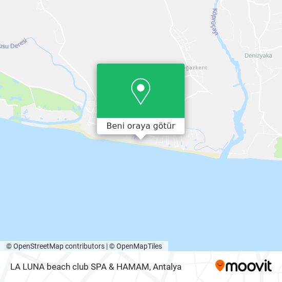 LA LUNA beach club SPA & HAMAM harita