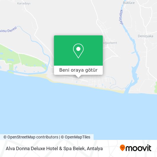 Alva Donna Deluxe Hotel & Spa Belek harita