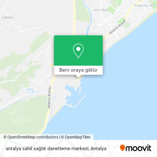 antalya sahil sağlık denetleme merkezi harita