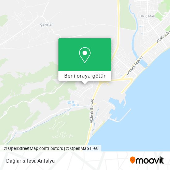 Dağlar sitesi harita