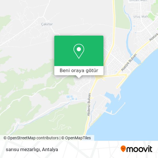 sarısu mezarlıgı harita