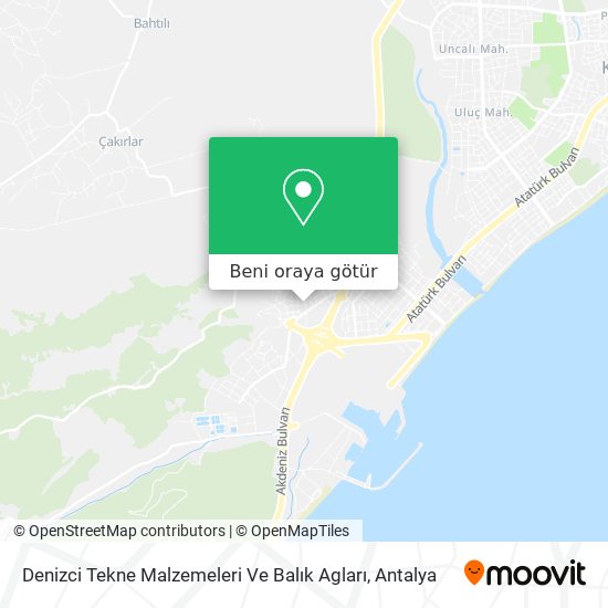 Denizci Tekne Malzemeleri Ve Balık Agları harita