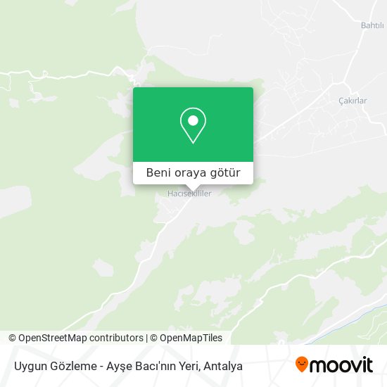 Uygun Gözleme - Ayşe Bacı'nın Yeri harita