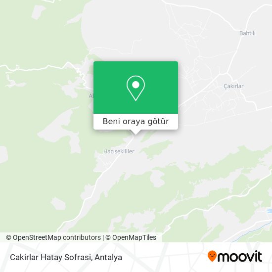 Cakirlar Hatay Sofrasi harita