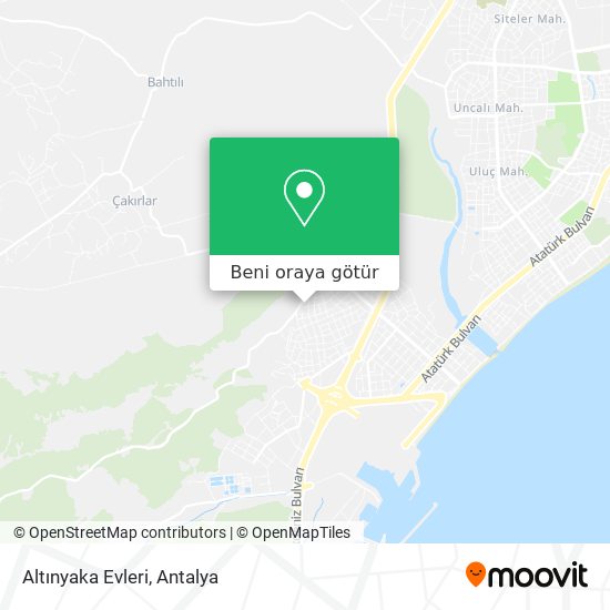 Altınyaka Evleri harita